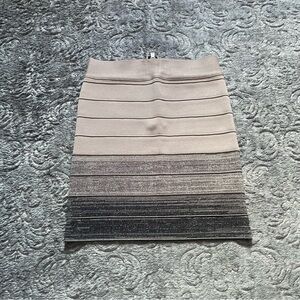 GUESS Taupe Ombre Mini Skirt S